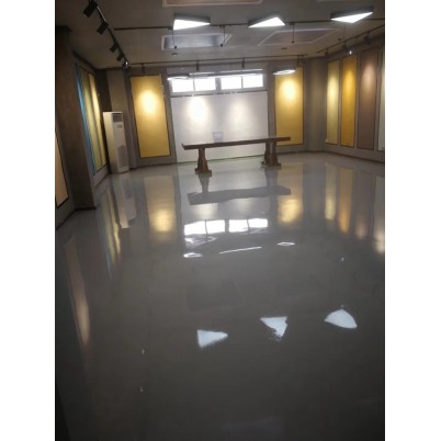 展廳環(huán)氧自流平彩砂工程